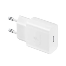   Hálózati töltő adapter, 15W, USB Type-C aljzat, PD, gyorstöltés, Samsung, fehér, gyári