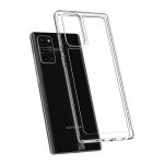 Samsung Galaxy Note 20 / 20 5G SM-N980 / N981, Szilikon tok + műanyag keret, közepesen ütésálló, Spigen Crystal Hybrid, átlátszó