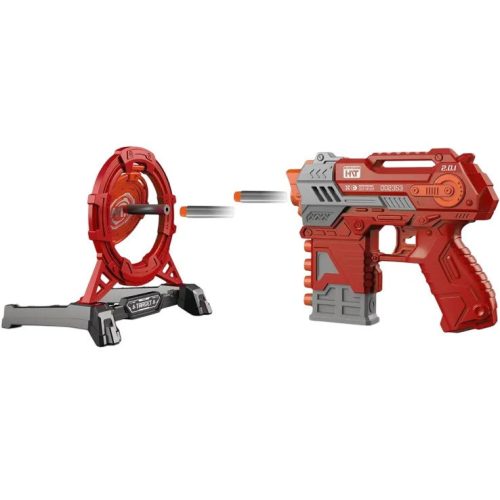 Játékfegyver, kiegészítőkkel, Wooze Target Shot, piros