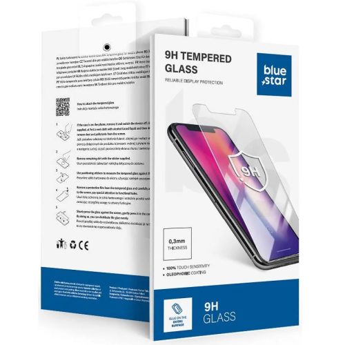 Samsung Galaxy A25 5G SM-A256B, Kijelzővédő fólia, ütésálló fólia (az íves részre NEM hajlik rá!), Tempered Glass (edzett üveg), Blue Star, Clear