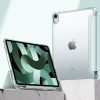 Apple iPad 10.9 (2022), mappa tok, közepesen ütésálló, érintőceruza tartóval, átlátszó hátlap, Smart Case, TP SC Pen Hybrid, fekete