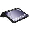 Samsung Galaxy Tab A9 (8.7) SM-X110 / X115, mappa tok, közepesen ütésálló, érintőceruza tartóval, átlátszó hátlap, Trifold, TP SC Pen Hybrid, fekete