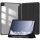 Samsung Galaxy Tab A9 Plus (11.0) SM-X210 / X215 / X216B, mappa tok, közepesen ütésálló, érintőceruza tartóval, átlátszó hátlap, Trifold, TP SC Pen Hybrid, fekete