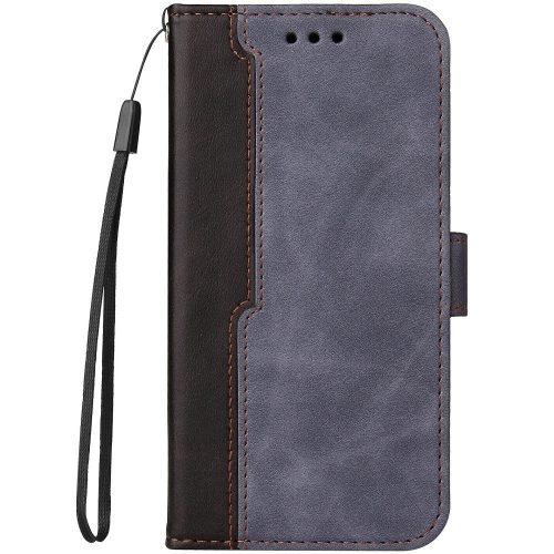 Xiaomi Redmi Note 13 4G, Oldalra nyíló tok, stand, kártyatartóval, kézpánttal, Wooze Colour Wallet, szürke