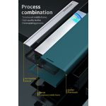 Huawei Honor 200 Pro, Oldalra nyíló tok, stand, Wooze Silver Line, piros