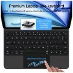 TECH-PROTECT SMARTCASE MAGNETIC + KEYBOARD tok – iPad Air 10.9” (4/5, 2020–2022) / 11” (6/7, 2024–2025) készülékhez fekete