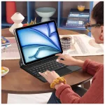 TECH-PROTECT SMARTCASE MAGNETIC + KEYBOARD tok – iPad Air 10.9” (4/5, 2020–2022) / 11” (6/7, 2024–2025) készülékhez fekete