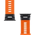 Tactical Tough Band szíj Apple Watch Ultra készülékhez biztonsági narancs/fekete