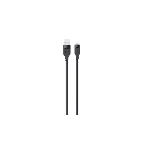 USAMS Lightning töltőkábel Lithe Series 1,2 m 2,4 A gyorstöltés SJ565USB01 (US-SJ565) fekete