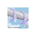 USAMS Lightning töltőkábel Lithe Series 1,2 m 2,4 A gyorstöltés SJ565USB01 (US-SJ565) fekete