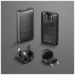 Fali töltő Energea TravelWorld Edge 65W 2xUSB-C PD/PPS/QC3.0 (US/UK/EU) arany