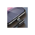 USAMS U54 mágneses szögelt kábel 1m Lightning SJ444USB02 (US-SJ444) piros