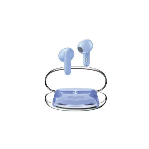 Awei T85 bluetooth fülhallgató SZTEREO (v5.3, TWS, mikrofon, zajszűrő + töltőtok) VILÁGOSKÉK (T85_BL)