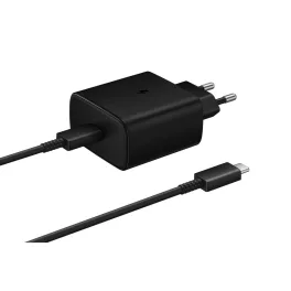   EP-TA845EBE + EP-DW767JBE Samsung 45W utazó töltő + USB-C/USB-C adatkábel fekete - csomagolás nélküli gyártói