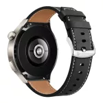 Samsung Galaxy Watch készülékhez Forcell F-Design FS21 lyukacsos környezetbarát bőr 22 mm óraszíj fekete
