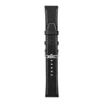 Samsung Galaxy Watch készülékhez Forcell F-Design FS21 lyukacsos környezetbarát bőr 22 mm óraszíj fekete