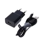 Maxlife MXTC-01 töltő 1×USB 1A + microUSB kábel fekete