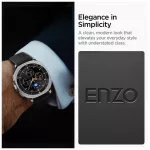 SPIGEN ENZO Samsung Galaxy Watch 8 / Classic készülékhez tok (40 / 44 / 46 MM) fekete