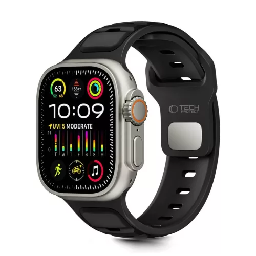 TECH-PROTECT ICONBAND LINE Apple Watch 8/9/10/11/SE/Ultra (44/45/46/49 MM) készülékhez fekete