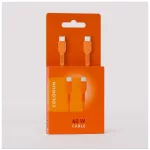 COLORUM kábel USB-C–USB-C 1,8 m 3A CK60-CC-10 narancssárga