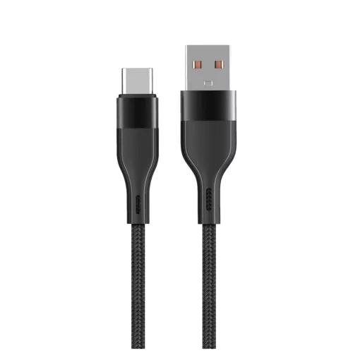 Maxlife MXUC-07 USB–USB-C kábel 1,0 m 3 A fekete nylon