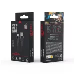 Maxlife MXUC-07 USB–USB-C kábel 1,0 m 3 A fekete nylon