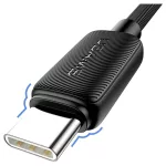 Kábel USAMS KY Series US-SJ693 3A USB-C to USB-A 2m fehér