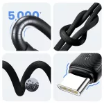 Kábel USAMS KY Series US-SJ693 3A USB-C to USB-A 2m fehér