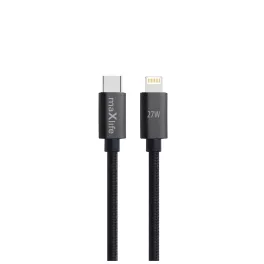 Maxlife MXUC-12 USB-C–Lightning kábel 2,0 m 27W fekete