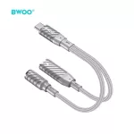 BWOO BZ67 2 az 1-ben Type-C–Type-C és 3,5 mm jack adapter