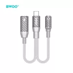 BWOO BZ67 2 az 1-ben Type-C–Type-C és 3,5 mm jack adapter