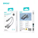 BWOO BZ67 2 az 1-ben Type-C–Type-C és 3,5 mm jack adapter