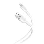 XO NB212 USB–microUSB kábel 1,0 m 2,1A fehér