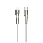 Forever Sleek USB-C–USB-C kábel 1,0 m 60W fehér