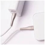 Forever Sleek USB-C–USB-C kábel 1,0 m 60W fehér