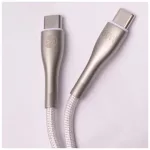 Forever Sleek USB-C–USB-C kábel 1,0 m 60W fehér