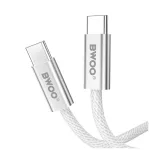 BWOO 240W fonott USB-C - USB-C kábel 1 m fehér