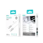 BWOO 240W fonott USB-C - USB-C kábel 1 m fehér