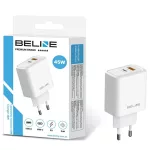 Fali töltő Beline 45W USB-A/USB-C BLN2CW45 fehér