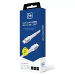 3MK Hyper Cable N-SERIES USB-C to USB-C kábel 1m 20V/5A 100W fehér