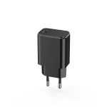 Setty 1× USB 3A töltő + 1,0 m USB-C kábel, fekete
