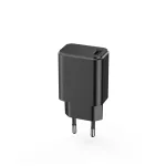Setty 1× USB 3A töltő + 1,0 m USB-C kábel, fekete