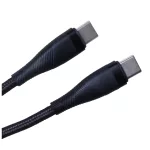 Maxlife MXUC-08 USB-C–USB-C kábel 1,0 m 60W fekete nylon