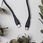 Maxlife MXUC-08 USB-C–USB-C kábel 1,0 m 60W fekete nylon
