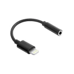 Maxlife MXJL-02 Lightning–3,5 mm jack audio adapter fekete