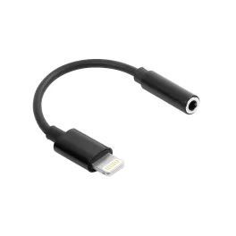 Maxlife MXJL-02 Lightning–3,5 mm jack audio adapter fekete