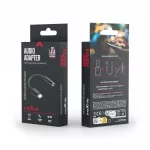 Maxlife MXJL-02 Lightning–3,5 mm jack audio adapter fekete