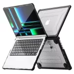 TECH-PROTECT SMARTSHELL PRO védőtok MacBook Pro 14 M1/M2/M3/M4/M5 2021-2025 készülékhez fekete/átlátszó