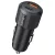 USAMS YT Series CC283 60W autós töltő 1xUSB-A 1xUSB-C fekete