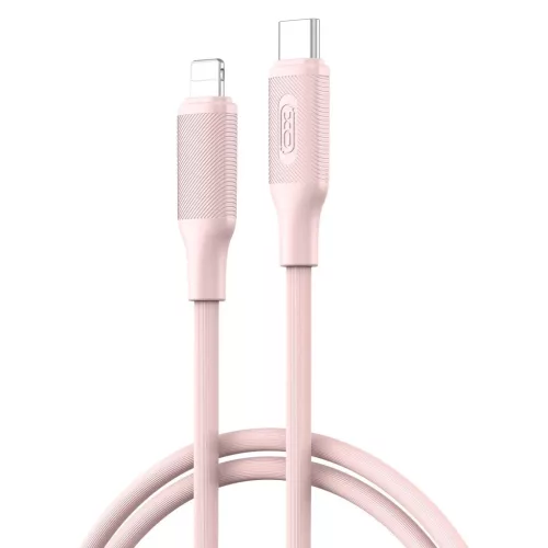 XO kábel NB-Q265A PD USB-C–Lightning 1,0 m 27 W rózsaszín